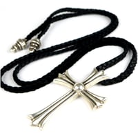 Chrome Hearts Large Cross Leather Blade Necklace #31418