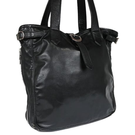 Chrome Hearts Gunslinger Leather Tote Bag Black  #97885