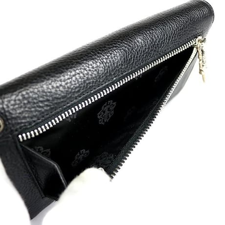Chrome Hearts Wave Wallet Cross Button Tri-Fold Wallet   #30280