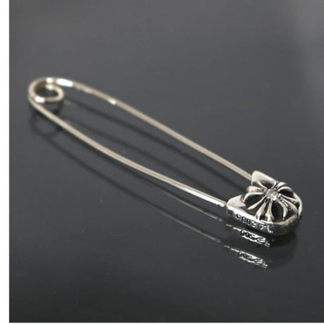 Chrome Hearts Safety Pin Large 1P Diamond Charm #103119