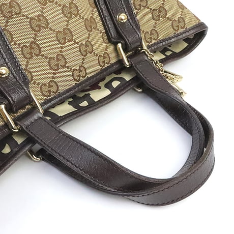 GUCCI Sherry Line Small Julicoeur Tote Bag GG Canvas Beige #19359