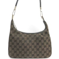 Gucci Shoulder Bag GG Canvas Brown #75243