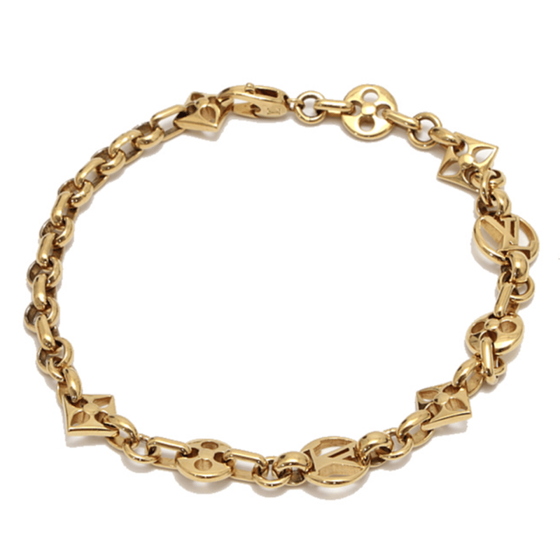 Louis Vuitton Crazy in Lock Bracelet, Gold, One Size