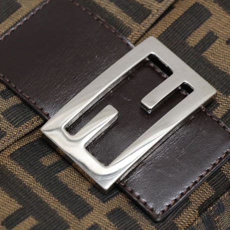 FENDI Mamma Baguette Bag Zucca Canvas ＃75262