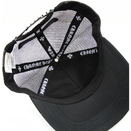 Chrome Hearts Small Cross Trucker Cap Black #31016