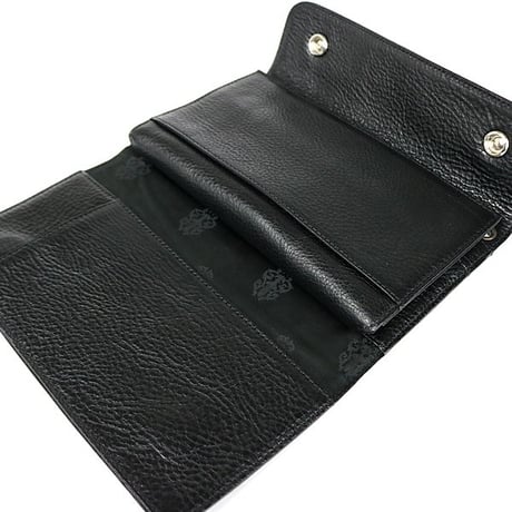 Chrome Hearts Brand-New Cross Button Wave Wallet #31356