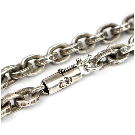 Chrome Hearts Small CH Cross Pendant Bale with Paper Chain Necklace 20Inches #103641