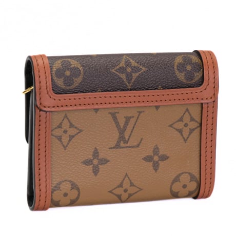 Louis Vuitton Dauphine Compact Wallet Monogram Reverse Canvas M68725 #74482