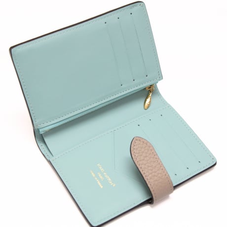 Louis Vuitton LV Vertical Compact Wallet Taurillon Leather Galet M82198 ＃74199
