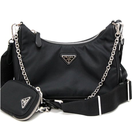 最終値下げ　プラダ　レザー刺繍入り　ビンテージ手袋 楽天市場】プラダ PRADA チャーム レザー/メタル ネイビー