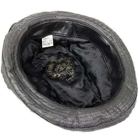 Chrome Hearts Gunslinger BS Flare Oiled Cotton Fedora Hat #103280