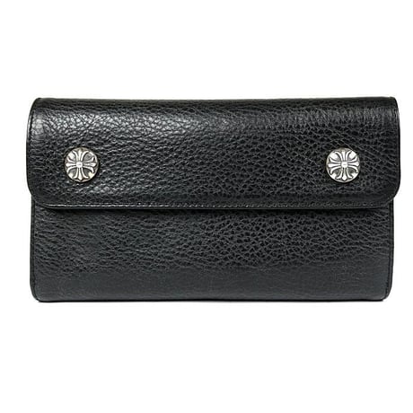 Chrome Hearts Wave Wallet Cross Button Tri-Fold Wallet   #101610