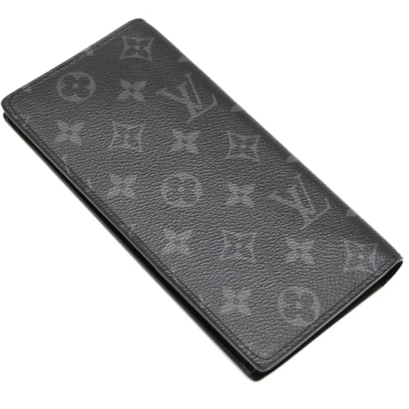 Louis Vuitton Brazza Wallet Monogram Eclipse Black M61697 #74688