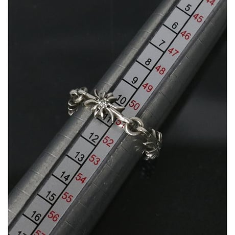 Chrome Hearts Tiny E CH Plus Ring with Diamonds #102798