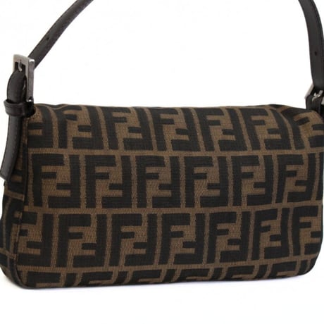 FENDI Mamma Baguette Bag Zucca Canvas ＃75262