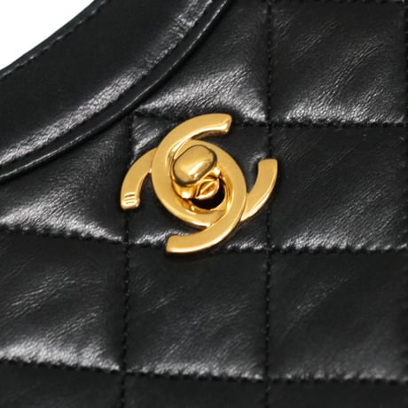CHANEL 31 Mini Shopping Bag Quilted Lambskin Black #74566