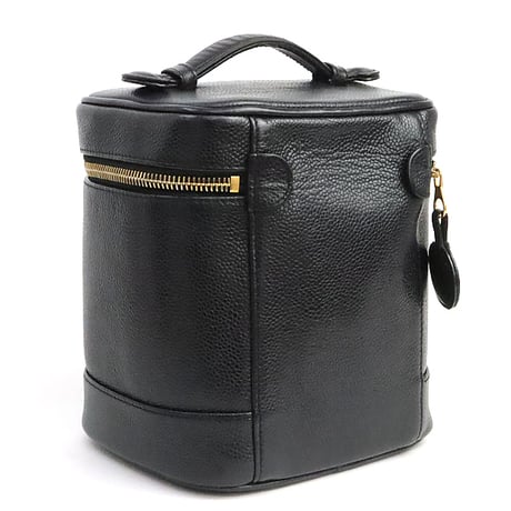CHANEL CC Logo Vanity Bag Caviar Black #19343