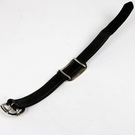 Chrome Hearts Dog Tag Gunslinger Leather Bracelet #102633