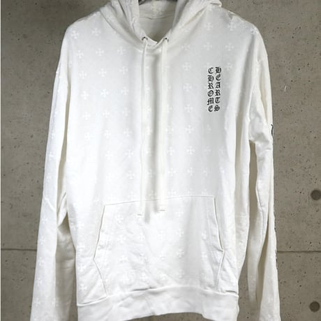 Chrome Hearts CH Plus All-Over Print Horseshoe Pullover Hoodie #31425