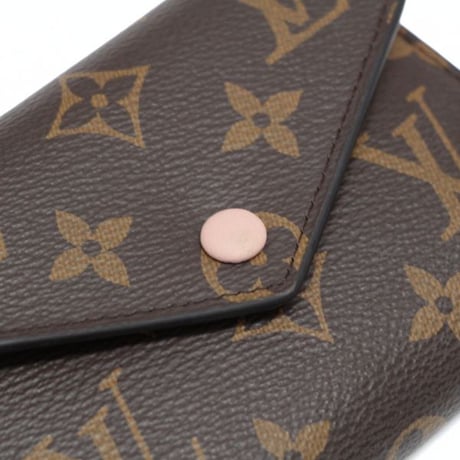 Louis Vuitton Victorine Wallet Monogram Canvas Rose Ballerine M62360 #75235
