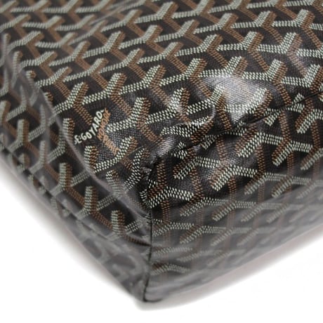 GOYARD Saint Louis PM Tote Bag Goyardine Coated Canvas Black #75265