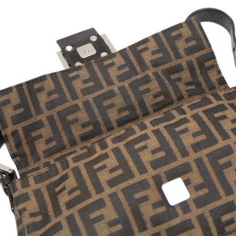 FENDI Mamma Baguette Bag Zucca Canvas ＃74795