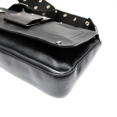 Christian Dior Street Chic Shoulder Bag Leather Black #75128