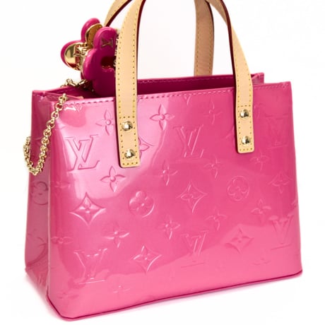 Louis Vuitton Reade PM LV Remix Handbag Monogram Vernis Neon Pink M24028 #74218