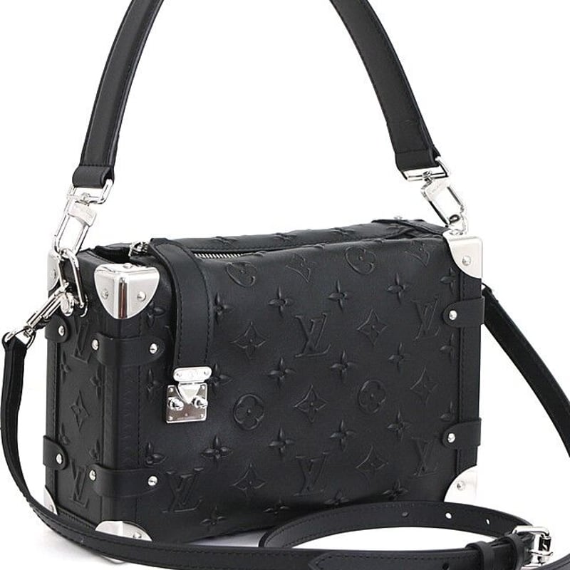 Louis Vuitton Monogram Mesh Soft Trunk - Black Messenger Bags