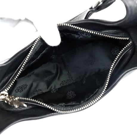 Chrome Hearts HOBO Leather Shoulder Bag Black  #30236
