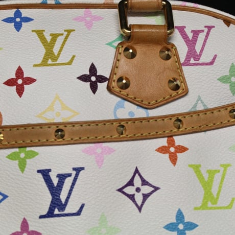 Louis Vuitton x Murakami Trouville Handbag Monogram Multicolor White M92663 #74641