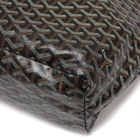 GOYARD Saint Louis PM Tote Bag Goyardine Coated Canvas Black #75265