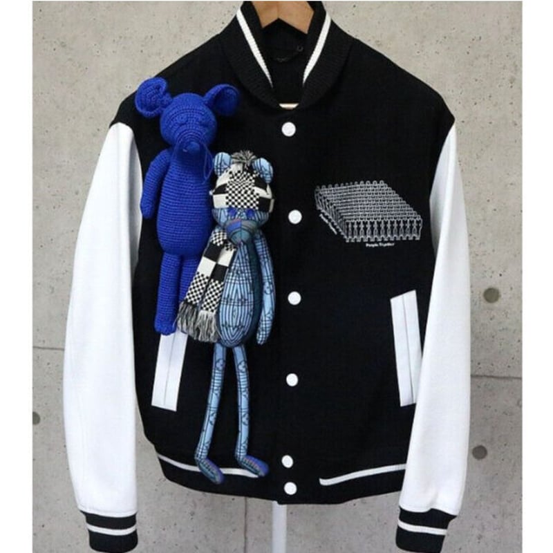 Louis Vuitton Blue & White Puppet Varsity Jacket