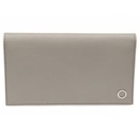 BVLGARI Bifold Wallet Leather Gray #74382