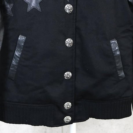 Chrome Hearts Star Patch Letterman Leather Jacket ＃102428