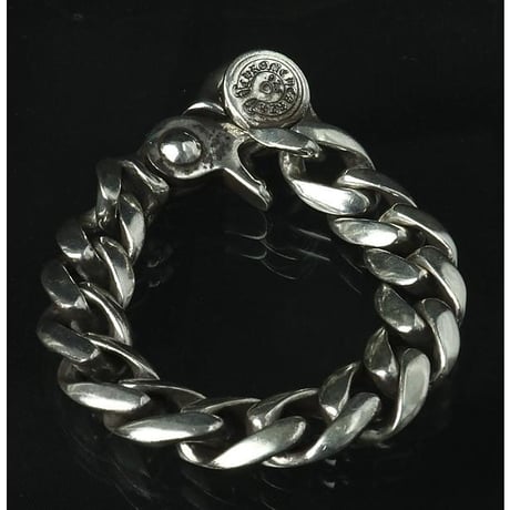 CHROME HEARTS Classic Link Cross Ball Clip Bracelet #103338