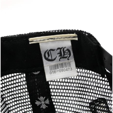 Chrome Hearts Black CH Cross Embroidery Trucker Cap Black #31012