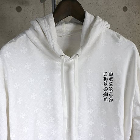 Chrome Hearts CH Plus All-Over Print Horseshoe Pullover Hoodie #31425