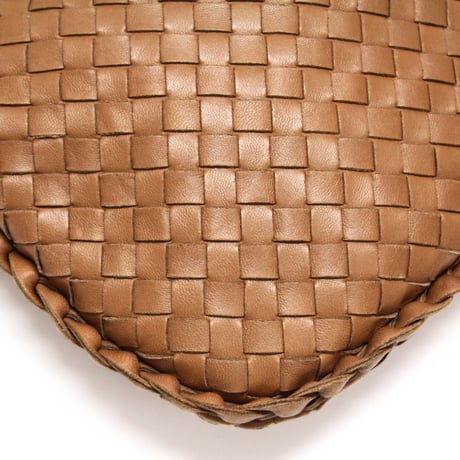 BOTTEGA VENETA Hobo Bag Intrecciato Leather Brown #75125