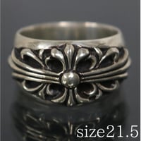 Chrome Hearts Floral Cross Ring #103155