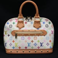 Louis Vuitton x Murakami Alma PM Handbag Monogram Multicolor White M92647 #74623