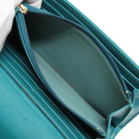 CHANEL 19 Medium Flap Wallet Quilted Lambskin Green #74437