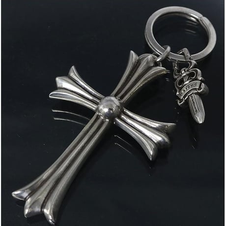 Chrome Hearts Large Cross Split Dagger Keyring #103253