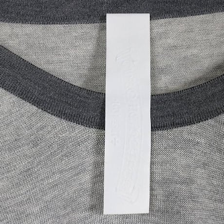 Chrome Hearts Y NOT Triple Cross Patch Long Sleeve Gray # 31179