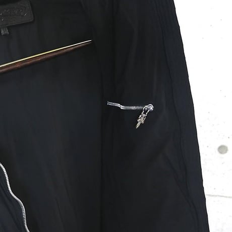 CHROME HEARTS Nylon Long Coat Black＃101673