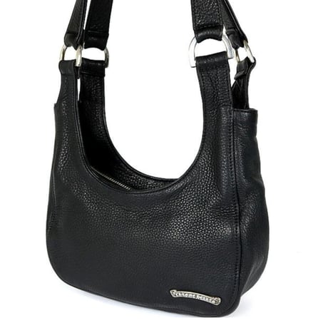 Chrome Hearts HOBO Leather Shoulder Bag Black  #30236