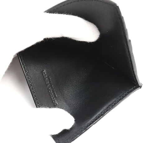 BOTTEGA VENETA Coin & Card Holder Intrecciato Leather Black # 18806