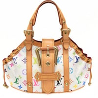 Louis Vuitton x Murakami Theda PM Handbag Monogram Multicolor White M92348 #75116