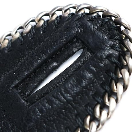Chrome Hearts BS Fleur Leather Chain Bracelet #31280