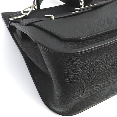 HERMES Jypsiere 31 Shoulder Bag Togo Leather Black ＃19380